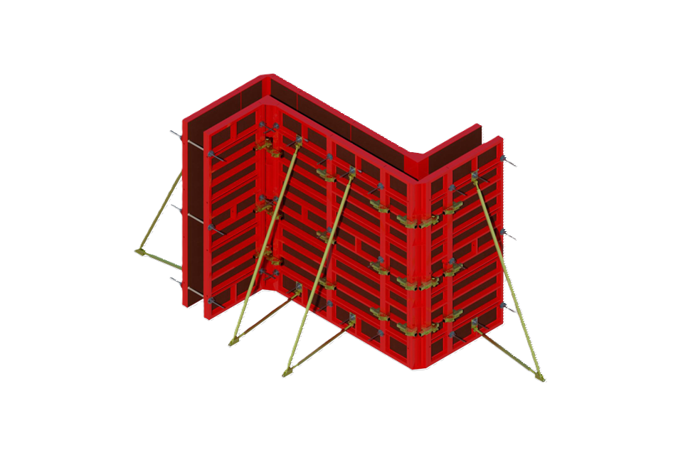 Coffrage vertical de murs